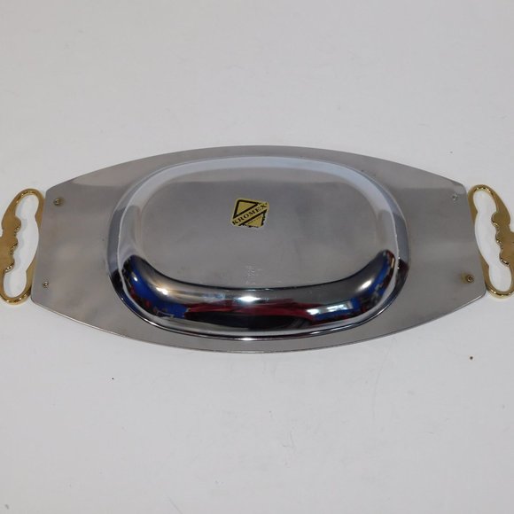 Vintage Kromex 14.5" Chrome Serving Tray - Picture 5 of 6